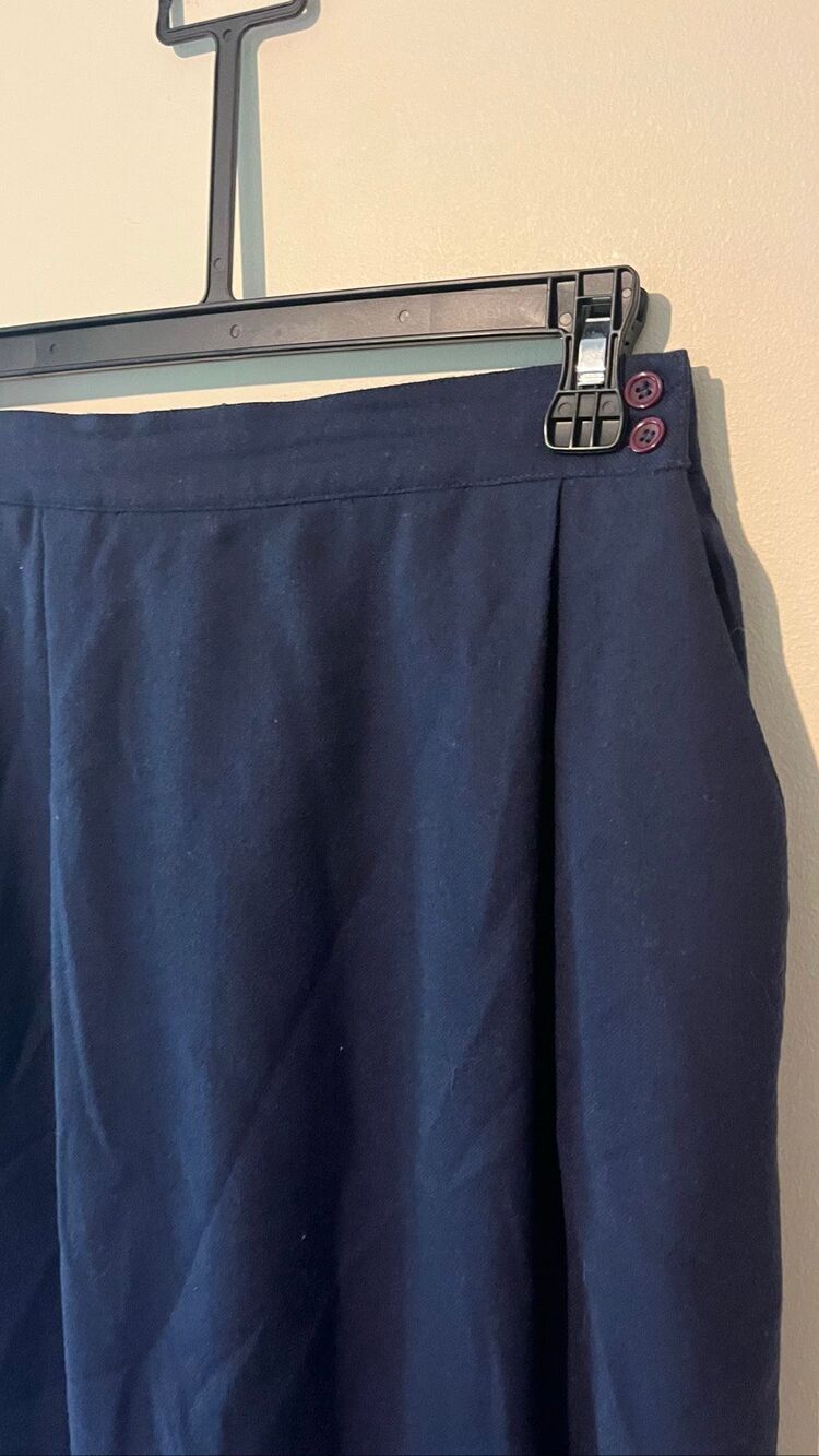 Dior Navy Pencil Skirt - Picture 4 of 7